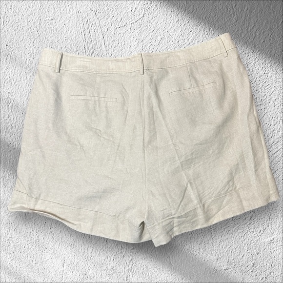 J Crew Remi shorts stretch linen blend Style BP279 $98 Khaki Ladies Size 22 - Picture 4 of 14